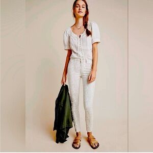 Paige Hoxton Ankle Jeans Sonoran Snake White Size 27